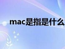 mac是指是什么意思啊（mac是啥意思）