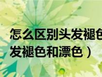 怎么区别头发褪色和漂色的区别（怎么区别头发褪色和漂色）