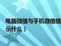 电脑微信与手机微信信息同步（微信和电脑同步手机上会显示什么）