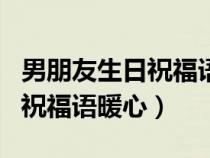 男朋友生日祝福语暖心句子简短（男朋友生日祝福语暖心）