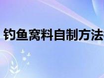 钓鱼窝料自制方法视频（钓鱼窝料自制方法）