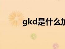 gkd是什么加速器（gkd是什么）