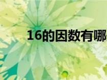 16的因数有哪些（15的因数有哪些）