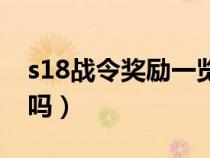 s18战令奖励一览（s18战令币赛季结束清空吗）