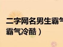 二字网名男生霸气冷酷两个字（二字网名男生霸气冷酷）