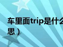 车里面trip是什么意思（车上的trip是什么意思）