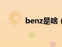 benz是啥（benz是什么意思）