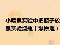 小喷泉实验中把瓶子放进热水中会产生喷泉原因是什么（喷泉实验烧瓶干燥原理）