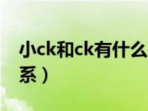 小ck和ck有什么关系（小ck与ck属于什么关系）