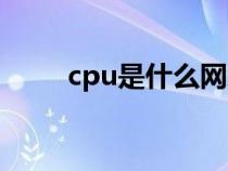 cpu是什么网络用语（cpu是什么）