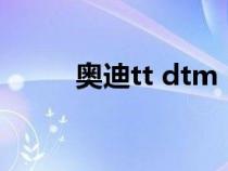 奥迪tt dtm（奥迪tt系统是什么）