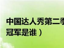 中国达人秀第二季总冠军（中国达人秀第二季冠军是谁）