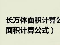 长方体面积计算公式是什么时候学的（长方体面积计算公式）