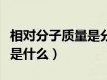 相对分子质量是分子量吗（平均相对分子质量是什么）