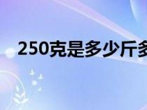 250克是多少斤多少两（250克是多少斤）