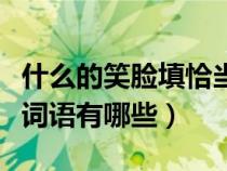 什么的笑脸填恰当的词语（什么的笑脸什么填词语有哪些）