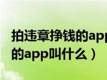 拍违章挣钱的app叫什么石家庄（拍违章挣钱的app叫什么）