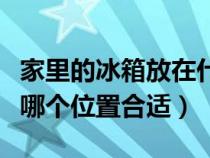 家里的冰箱放在什么方位好（家里的冰箱放在哪个位置合适）