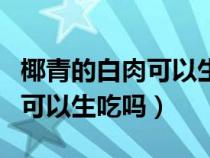 椰青的白肉可以生吃吗有营养吗（椰青的白肉可以生吃吗）