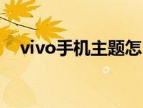 vivo手机主题怎么卡（vivo怎么卡主题）