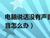 电脑说话没有声音怎么设置（电脑说话没有声音怎么办）