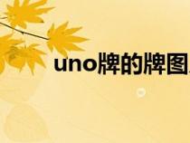 uno牌的牌图片说明图解（uno牌）