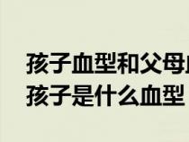 孩子血型和父母血型对照表（o型和b型生的孩子是什么血型）