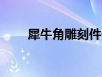 犀牛角雕刻件一些特征（犀牛角雕）