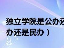 独立学院是公办还是民办学院（独立学院是公办还是民办）