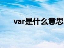 var是什么意思电路（var是什么意思）