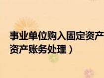 事业单位购入固定资产处置的账务处理（事业单位购入固定资产账务处理）