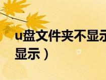 u盘文件夹不显示可以搜出来（u盘文件夹不显示）