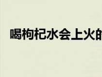 喝枸杞水会上火的症状（喝枸杞水会上火）