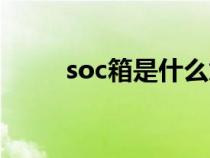 soc箱是什么意思（soc箱是什么）