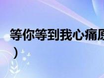 等你等到我心痛原唱张学友（等你等到我心痛）