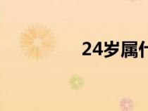 24岁属什么生肖（24岁）