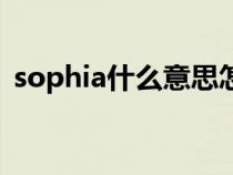 sophia什么意思怎么读（sophia什么意思）