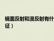 镜面反射和漫反射有什么区别（镜面反射和漫反射的区别特征）