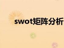 swot矩阵分析（swot分析法是什么）