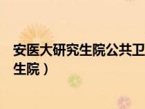 安医大研究生院公共卫生劳环方向的导师介绍（安医大研究生院）