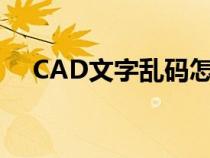 CAD文字乱码怎么回事（cad文字乱码）