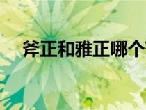 斧正和雅正哪个范围大（斧正雅正指正）