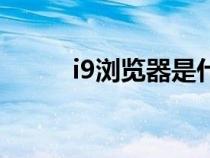 i9浏览器是什么意思（i9浏览器）