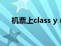 机票上class y（机票上yq是什么意思）