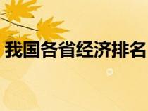 我国各省经济排名（中国各省经济实力排名）