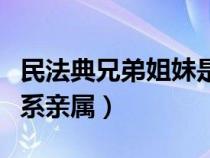 民法典兄弟姐妹是直系亲属吗（兄弟姐妹是直系亲属）