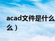 acad文件是什么可以删除吗（acad文件是什么）