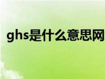 ghs是什么意思网络用词（ghs是什么意思）