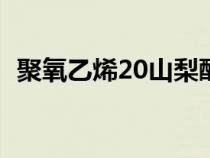 聚氧乙烯20山梨醇酐单油酸酯（聚氧乙烯）