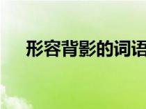 形容背影的词语2字（形容背影的词语）